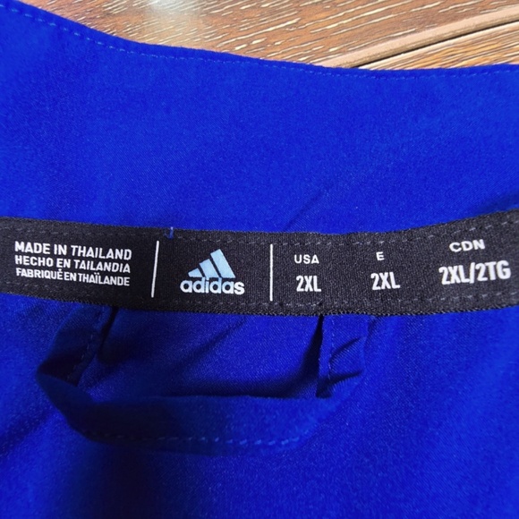 Kansas Jayhawks Jacket Mens 2XL Adidas 1/2 Zip Pullover Lightweight - Picture 7 of 10